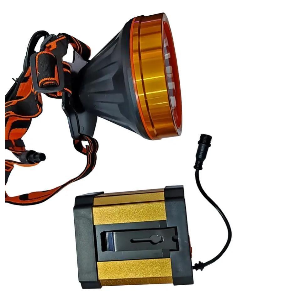 Foco Caza Led Lampara Minera Recargable Portatil-1