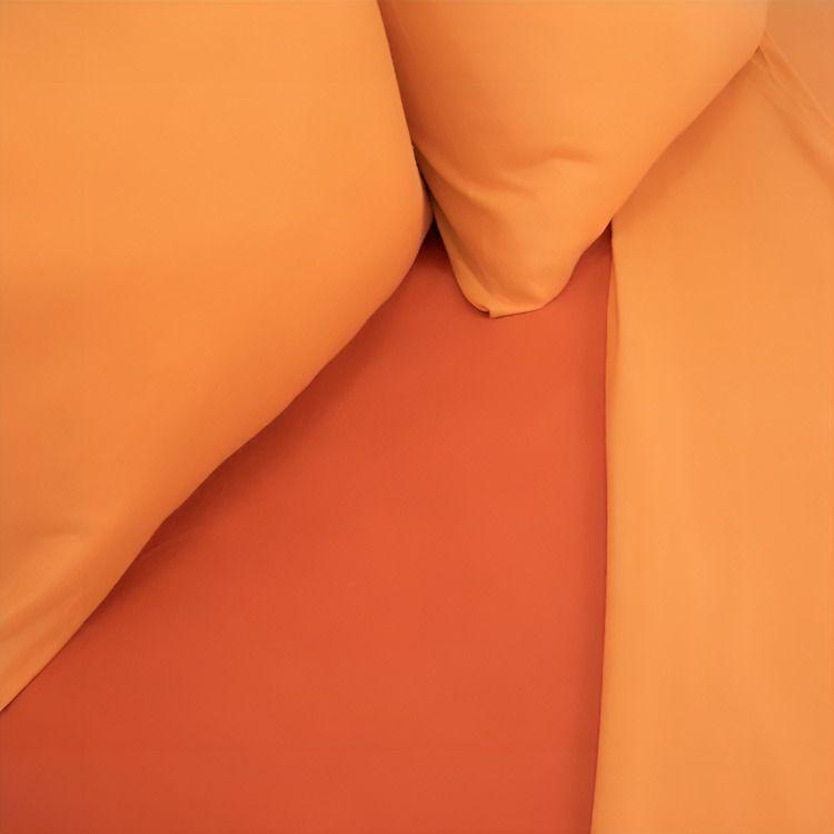 Sábanas Polar Lisa Composé 2 Plazas / Bicolor Terracota – Doral-2