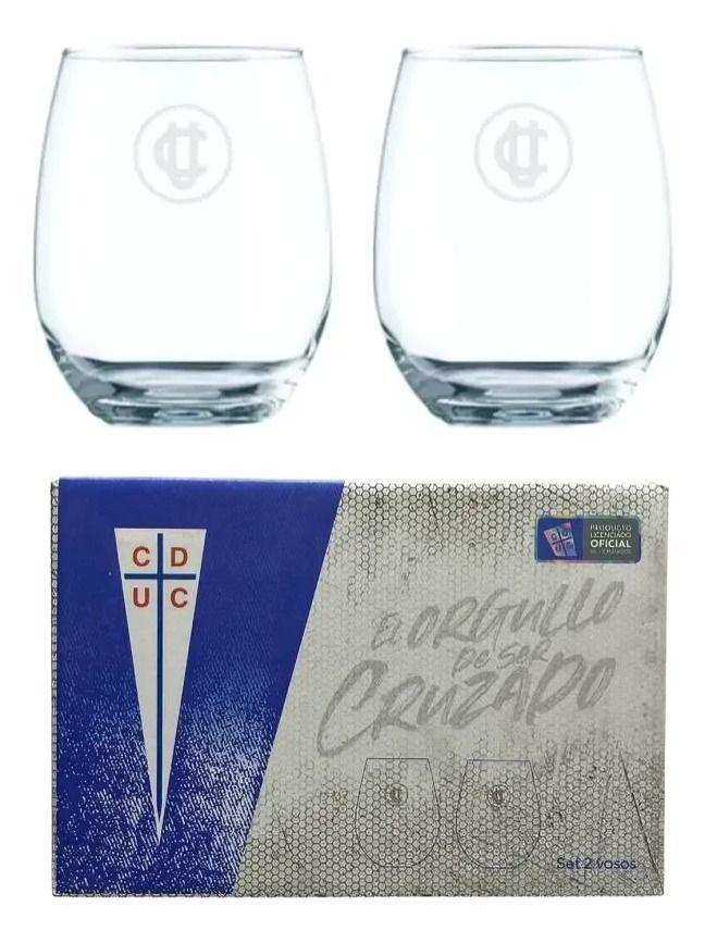 SET 2 VASOS UNIVERSIDAD CATOLICA-2