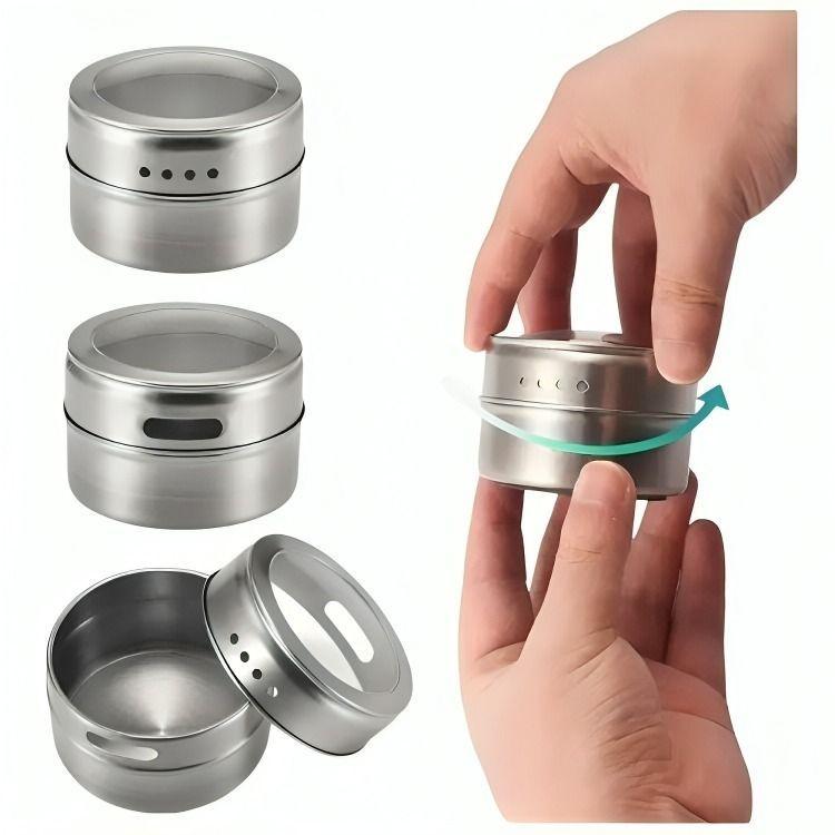 Organizador Condimentos Cocina 6 Piezas Frascos Especieros-3