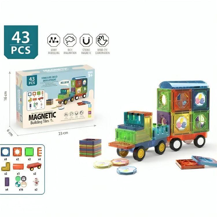 Bloque Magnetico Auto 43 Piezas-4