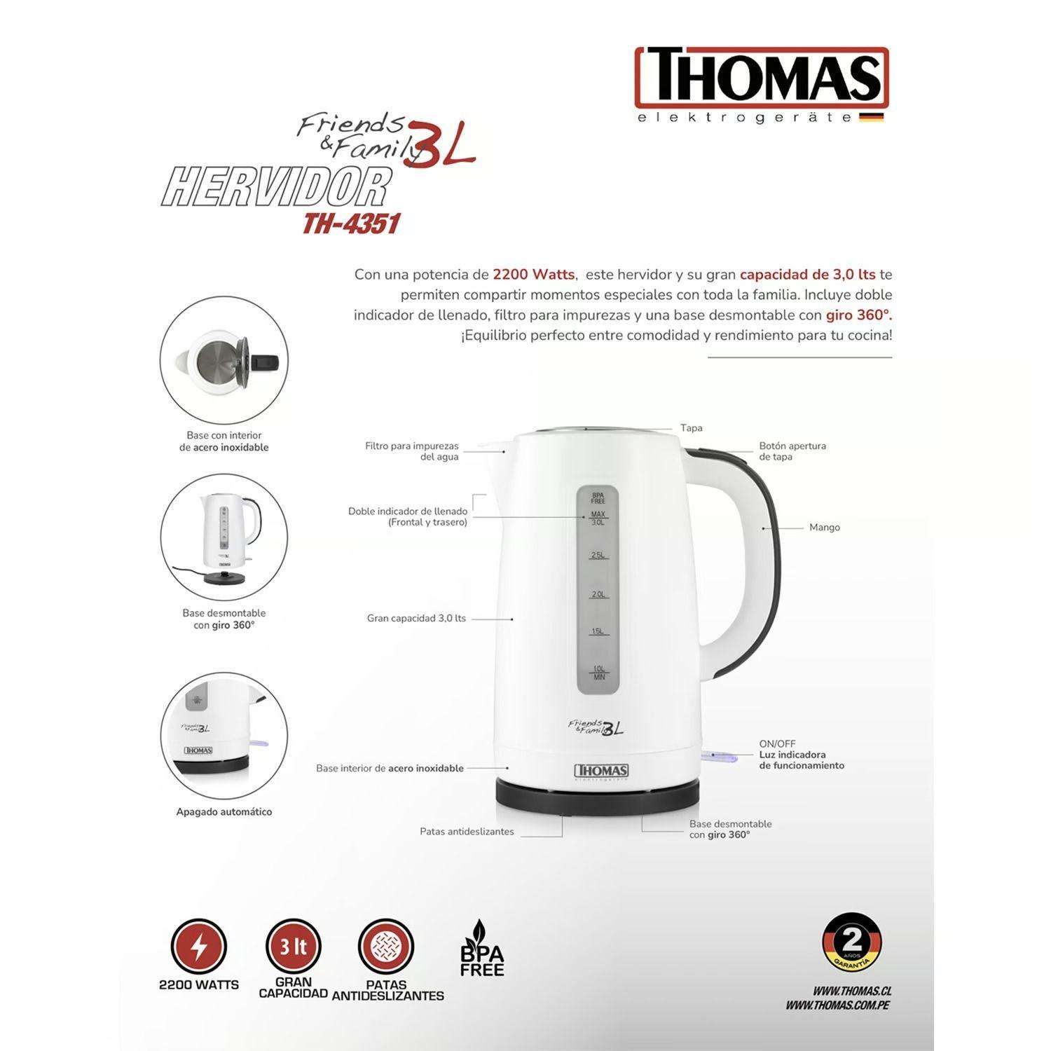 HERVIDOR THOMAS TH-4351-6