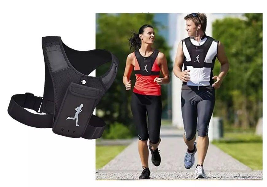 Chaleco Deportivo Ligero Porta Celular Refractante, Bolsillo-2