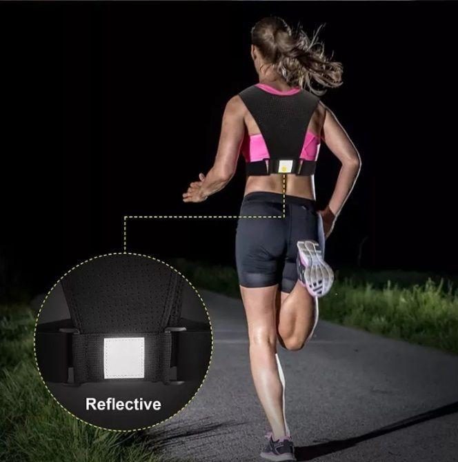 Chaleco Deportivo Ligero Porta Celular Refractante, Bolsillo-4