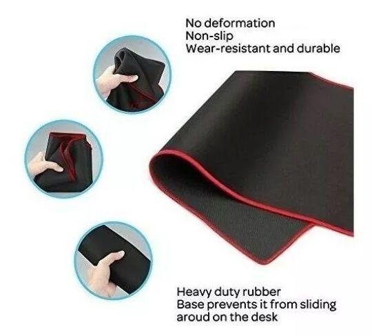 Mouse Pad Gamer Weibo K8 De Goma Xl 30cm X 70cm X 3mm Negro-3