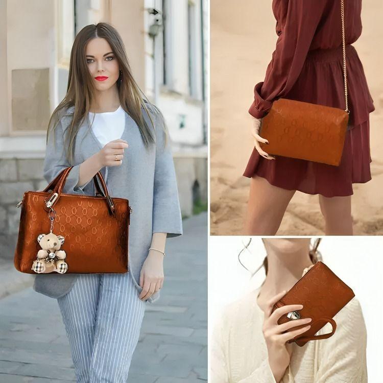 Set 4 Bolsas Mujer Moda Dama -2