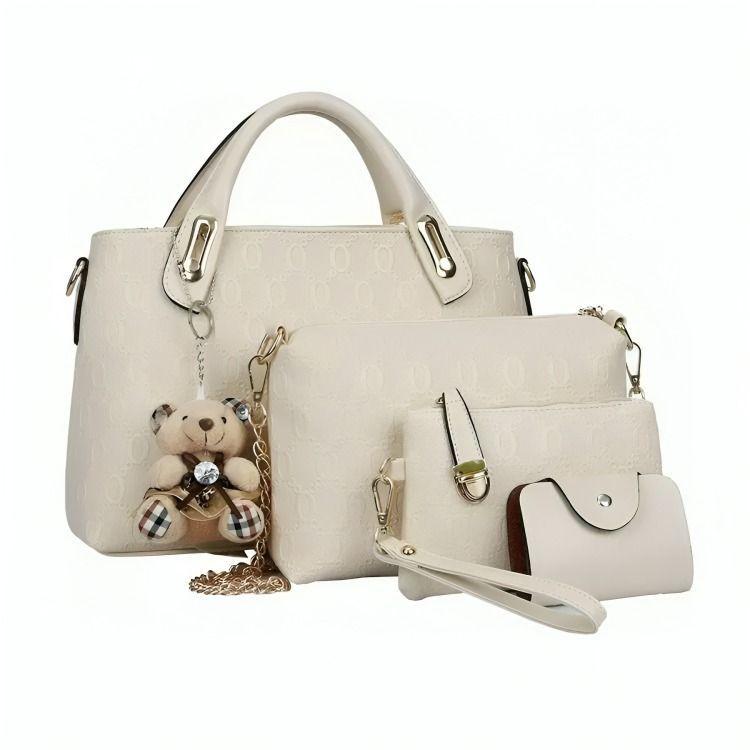 Set 4 Bolsas Mujer Moda Dama -0
