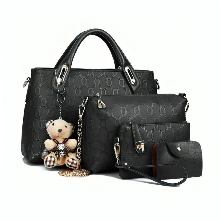 Set 4 Bolsas Mujer Moda Dama -0