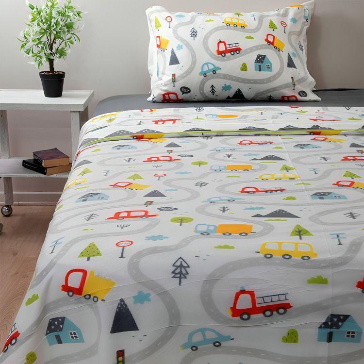 Sábanas Polar Kids 1.5 Plazas / Autos – Doral-1