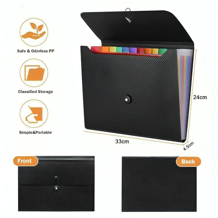 Carpeta Organizadora A4 Tipo Acordeón 13 Fuelles Colores-2
