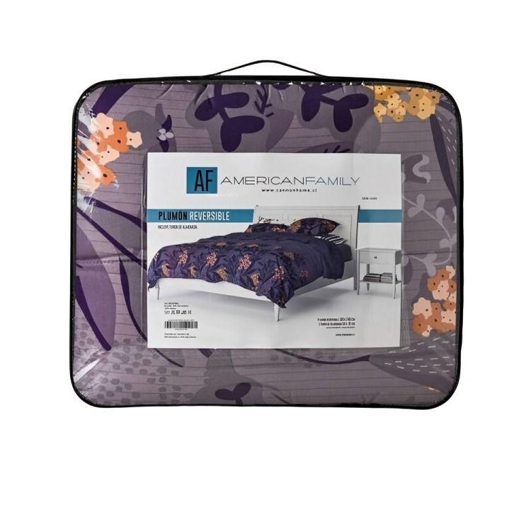 Plumón Estampado 2 Plazas / Lavanda – American Family By Cannon-0