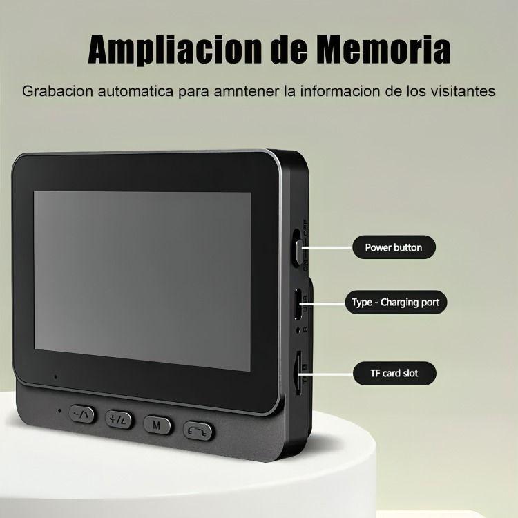 Citofono Timbre Camara Inalambrico Con Pantalla 4.3 Lcd-2
