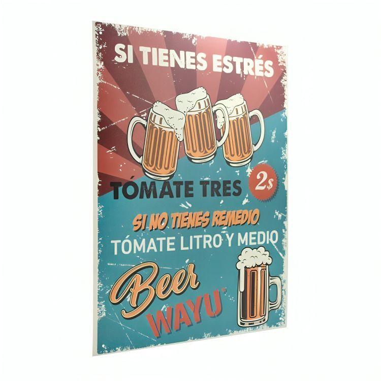 CUADRO DECO BEER  40*30CM WAYU -1