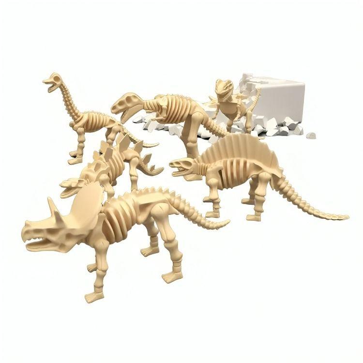 Juego de Excavación Fósiles Dinosaurio 6en1 con Herramientas-2