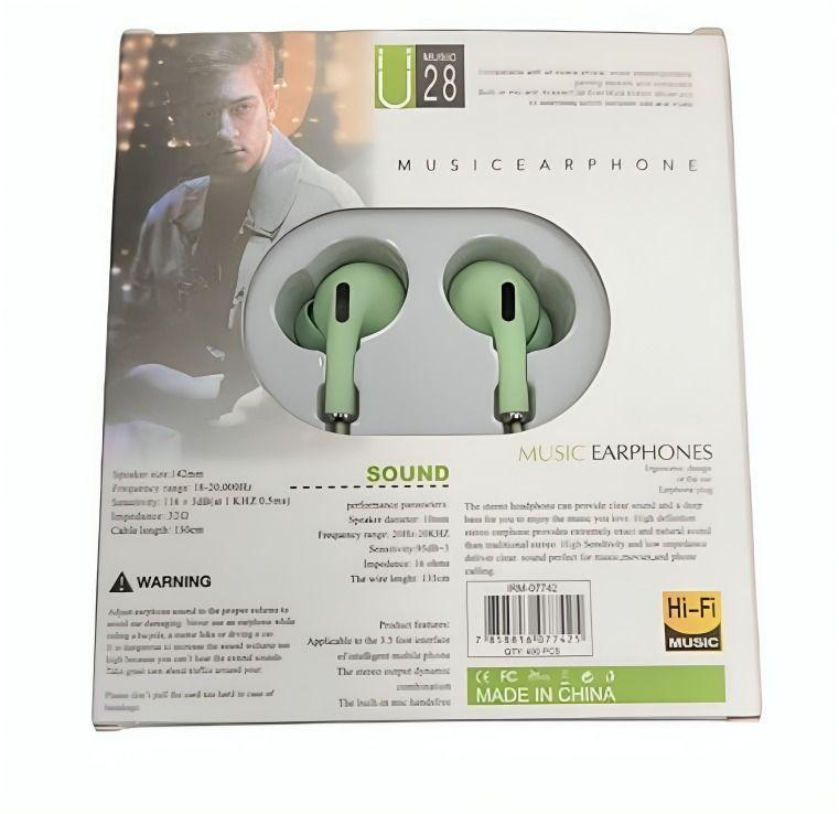 Audifono auricular Music 28 - verde-2
