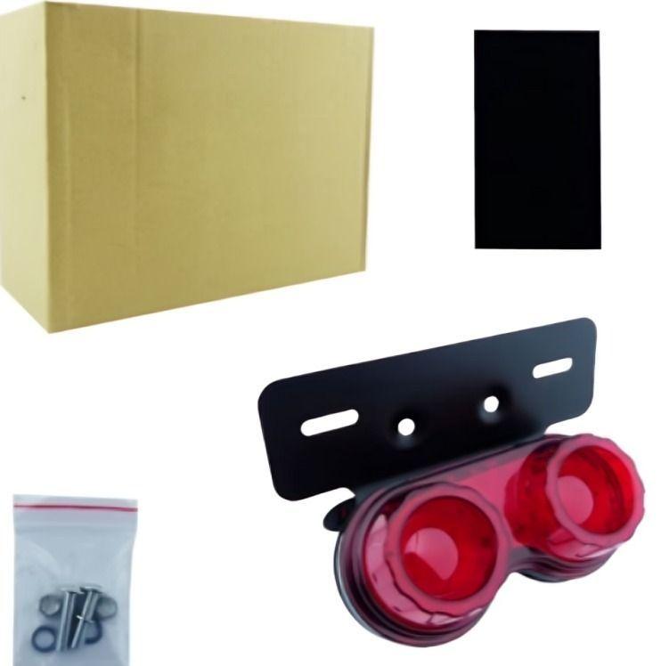 LUZ DE FRENO Y GIRO PARA MOTO CON SOPORTE REDONDO 12 VOLT-2
