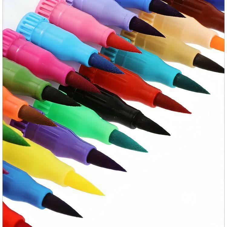 60 Marcadores De Doble Punta Tipo Pincel Colores-2