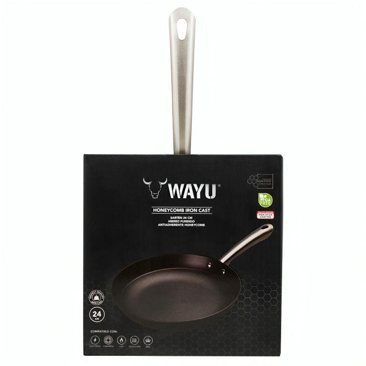 SARTEN 24 cm IRON CAST HONEYCOMB WAYU-3