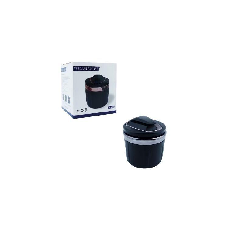 CENICERO PARA AUTO PORTATIL CON LUZ LED PORTA MONEDA-2