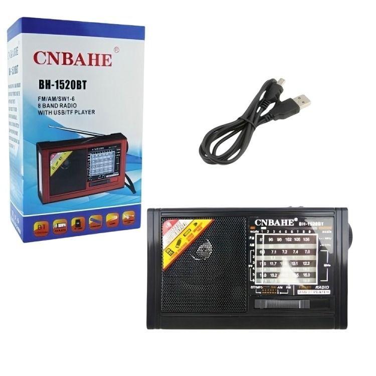 RADIO MULTIBANDA CNBAHE BH-1520 BLUET 8 BANDAS CON LINTERNA RECARGABLE-3