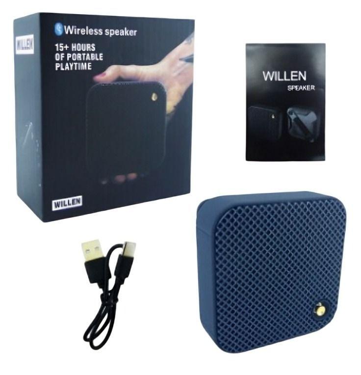 PARLANTE RECARGABLE WILLEN BLUETOOTH USB-TF RECARGABLE + 15 HORAS -2