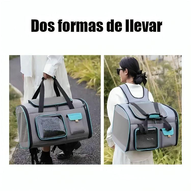 Bolso Transportador Para Mascota Viaje Mochila Transpirable-3