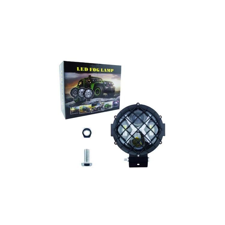 FOCO DELANTERO REDONDO 6.5 PULG METAL CON REJILLA DUO COLOR 12/24V X 1 PCS-3