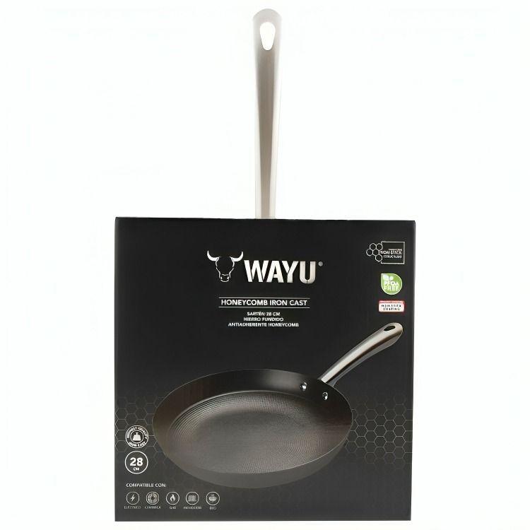 SARTEN 28 cm IRON CAST HONEYCOMB WAYU-3
