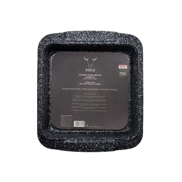 ASADERA HORNO ANTIADHERENTE GRANITE CUADRADA WAYU-1