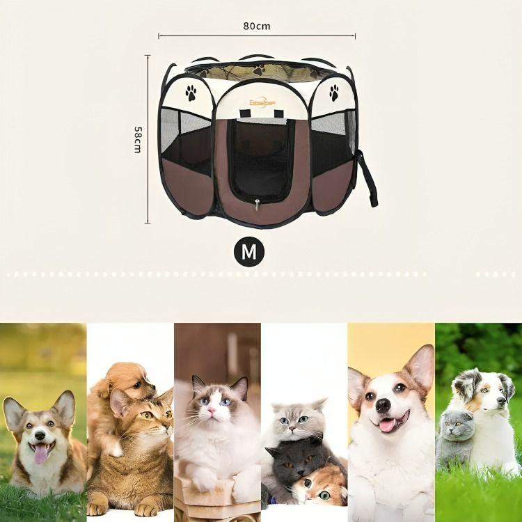 Corral Tienda Para Mascotas Portatil Perro Gato-2