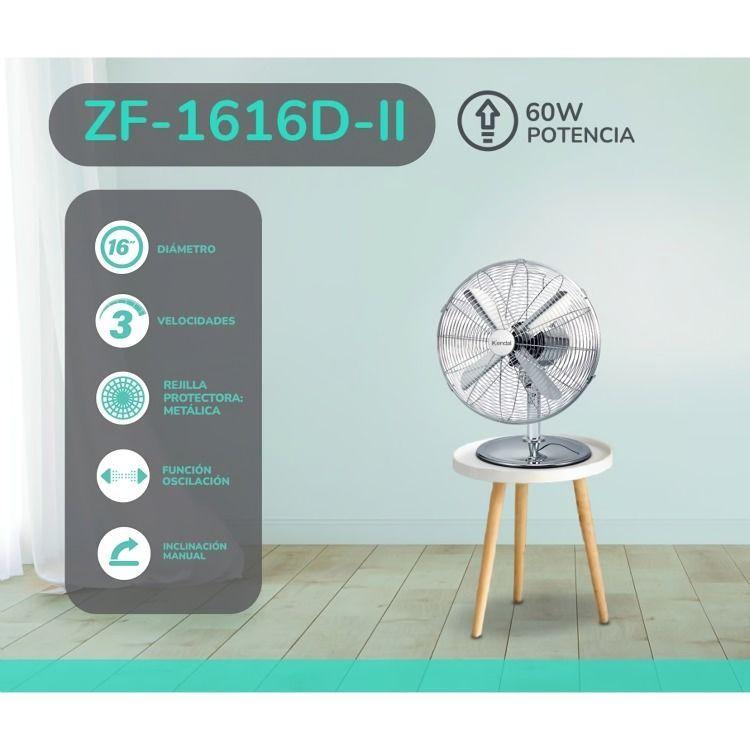 Ventilador Pedestal 16 Metal Zf-1616-ii Kendal -3