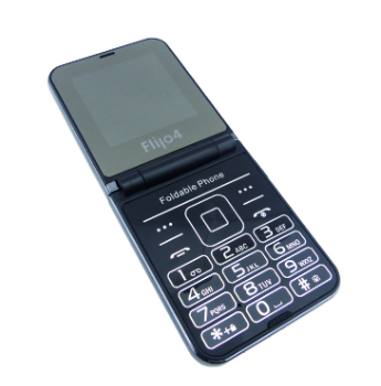 TELEFONO CELULAR CUATRO SIM MOD.FLIP4 ALMEJA PANTALLA 2.6" FLIP PLEGABLE MPEGU -0