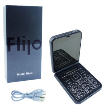 TELEFONO CELULAR CUATRO SIM MOD.FLIP4 ALMEJA PANTALLA 2.6" FLIP PLEGABLE MPEGU -2