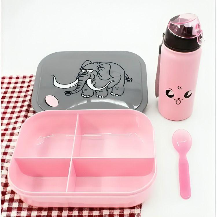 Taper Lonchera Para Comida Niños + Botella-2