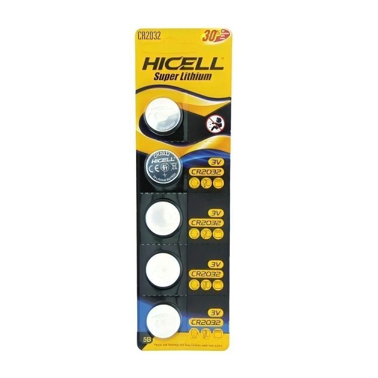 PILA HICELL CR2032 SET X 5 PCS 3VOLT LITHIUM-0