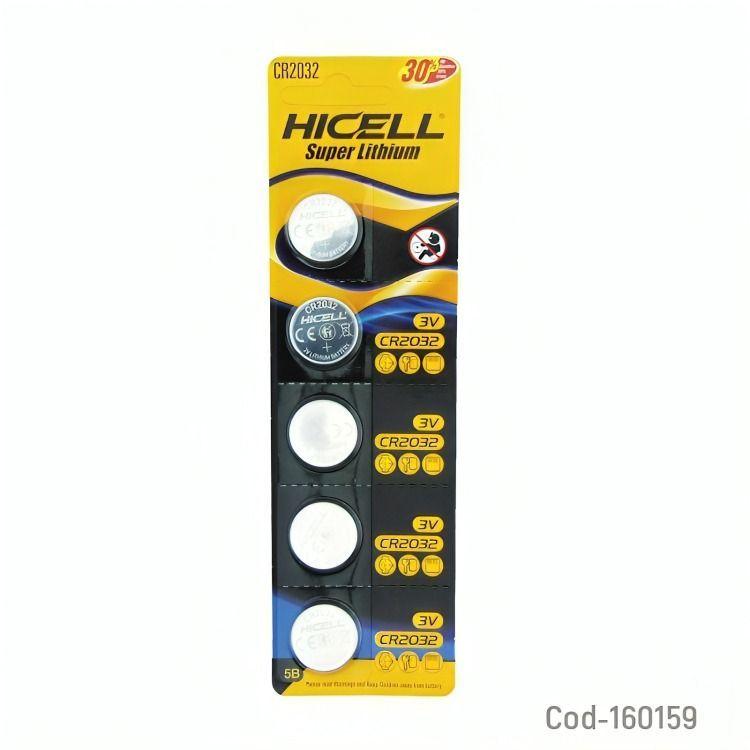 PILA HICELL CR2032 SET X 5 PCS 3VOLT LITHIUM-2
