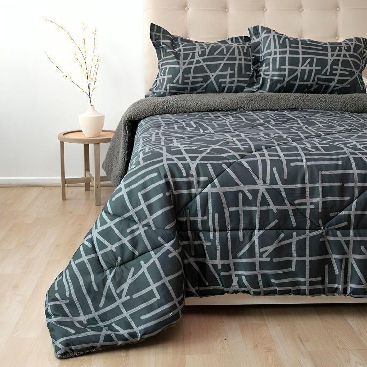 Plumón Estampado Deluxe Sherpa 2,5 Plazas / Trama – Doral -1