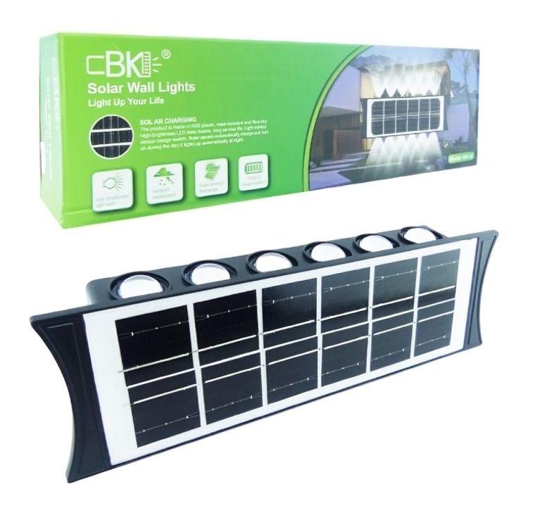 Aplique Solar 12 LED Duo Color CBK-12 Muro-0