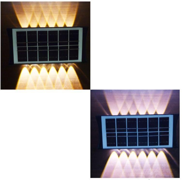 Aplique Solar 12 LED Duo Color CBK-12 Muro-2