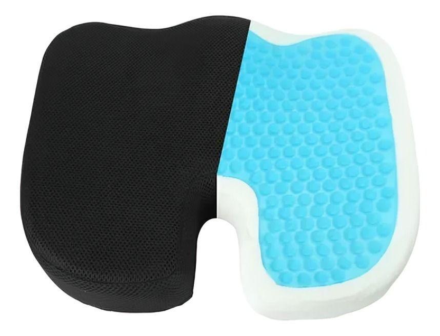Cojín Asiento Memory Foam Y Gel Ortopédico Coxis Ergonomico-1