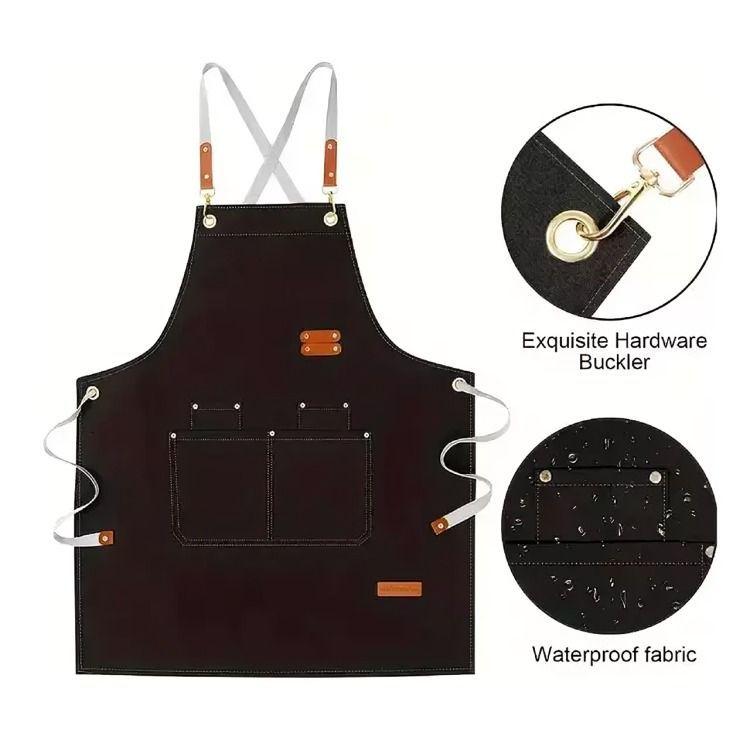 Delantal Clásica Impermeable Perchera Restaurant-0