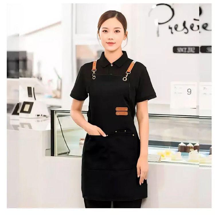 Delantal Clásica Impermeable Perchera Restaurant-1