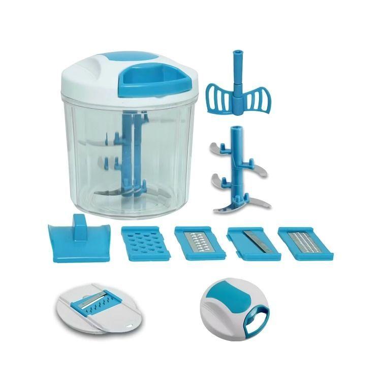 Licuadora Eléctrica Multiusos 3 En 1 Picadora Cuchilla De Acero Inoxidable-1
