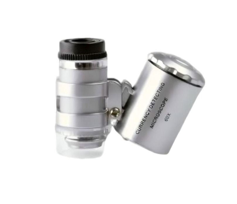 Microscopio Lupa De Bolsillo Luz Led/uv 60x-2