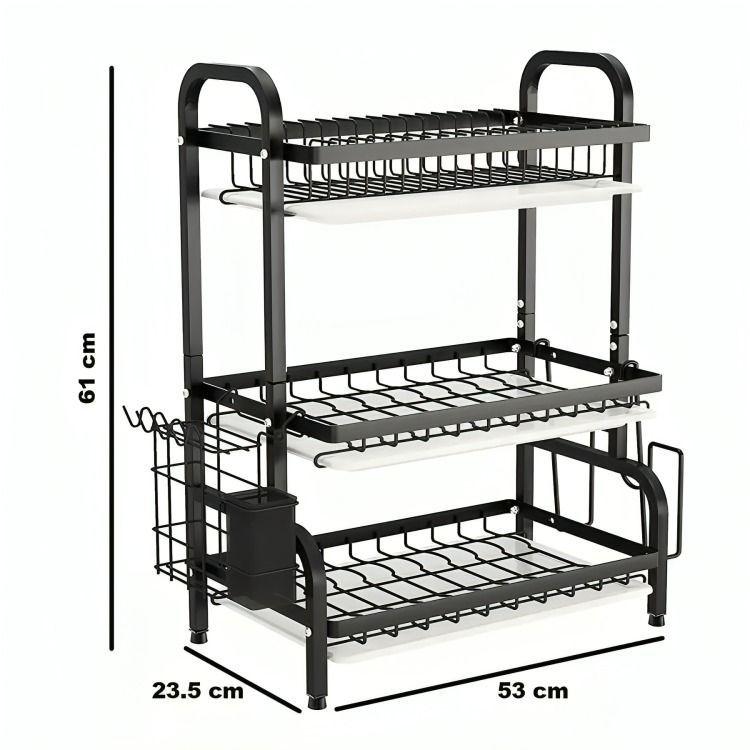 Secador Escurridor De Loza Platos 3 Niveles -2
