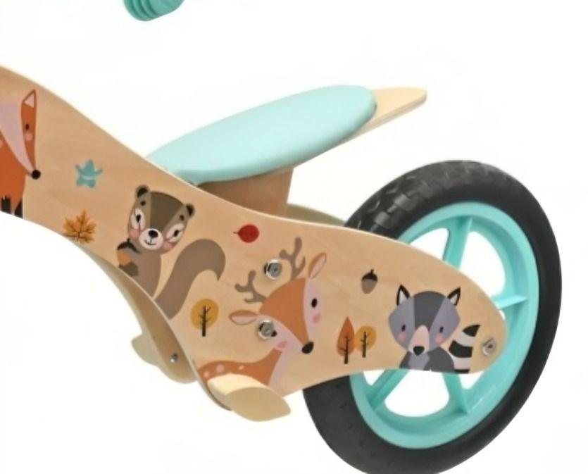 Bicicleta de Aprendizaje Equilibrio Madera Verde-1