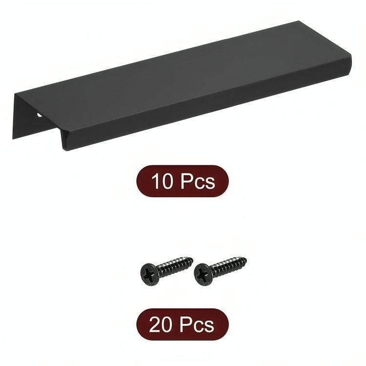 Tiradores Manilla Negro, Tirador Mueble Puerta 15cm 10 Unidades-5