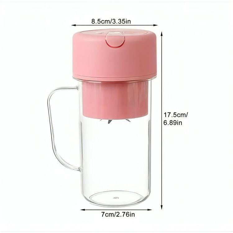 Vaso Licuadora Juguera Portátil Mini Recargable De 420ml-3