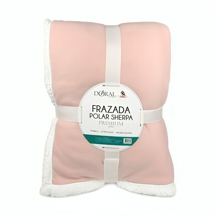 Sábanas Polar Composé 1.5 Plazas / Bicolor Rosa – Doral 150x2200cm-0