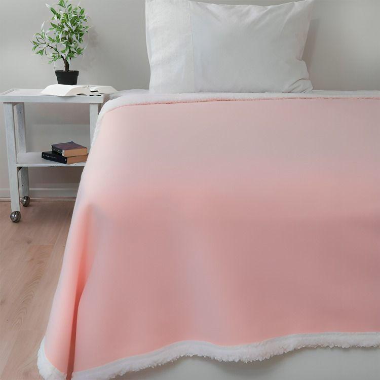 Sábanas Polar Composé 1.5 Plazas / Bicolor Rosa – Doral 150x2200cm-1